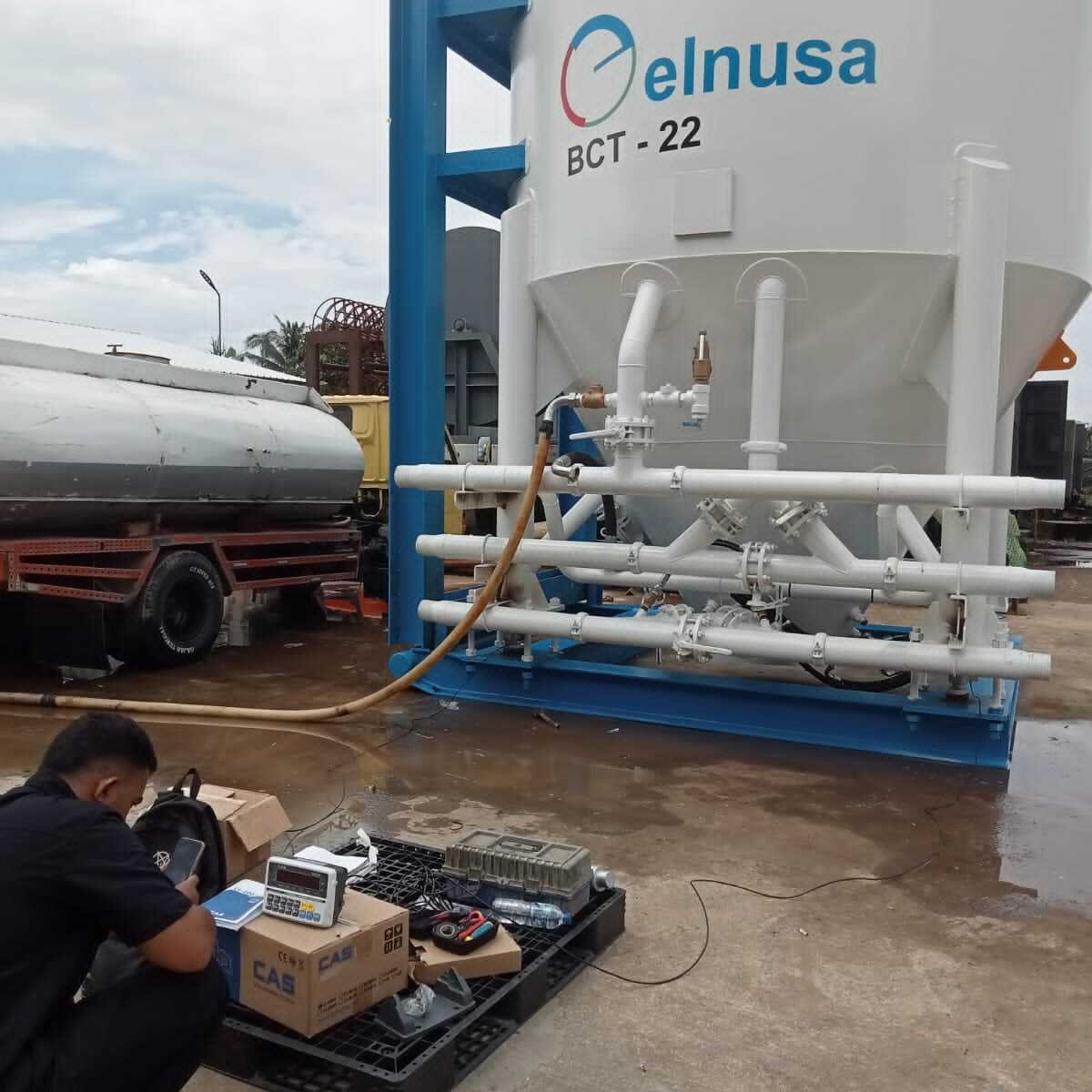 Proses kalibrasi Tangki