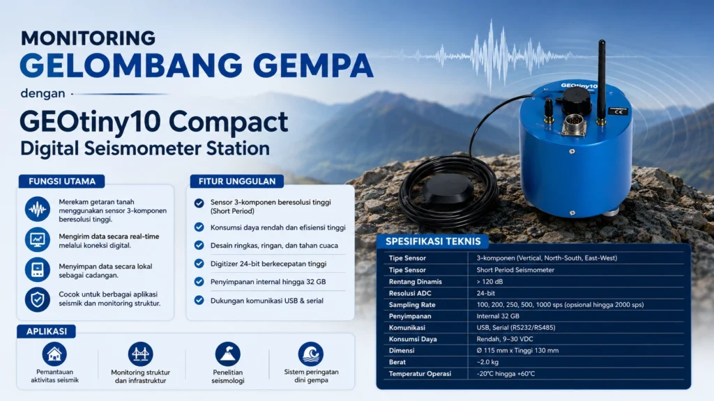Solusi Untuk Monitoring Gelombang Gempa