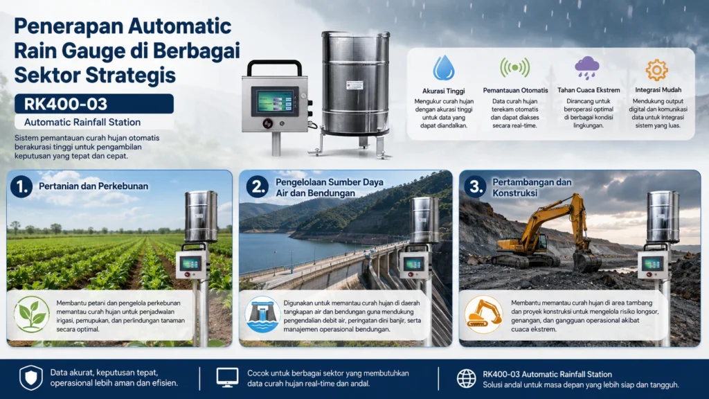 Aplikasi Automatic Rain Gauge di Berbagai Sektor Strategis