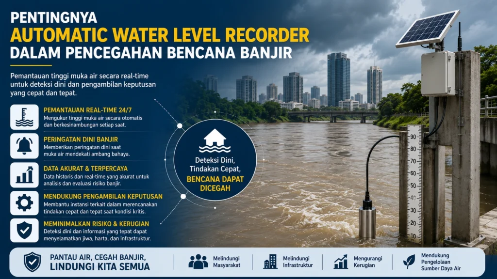 Pentingnya automatic water level recorder dalam pencegahan bencana banjir