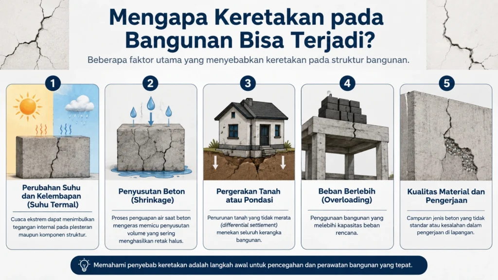 Alasan Bangunan retak bisa terjadi