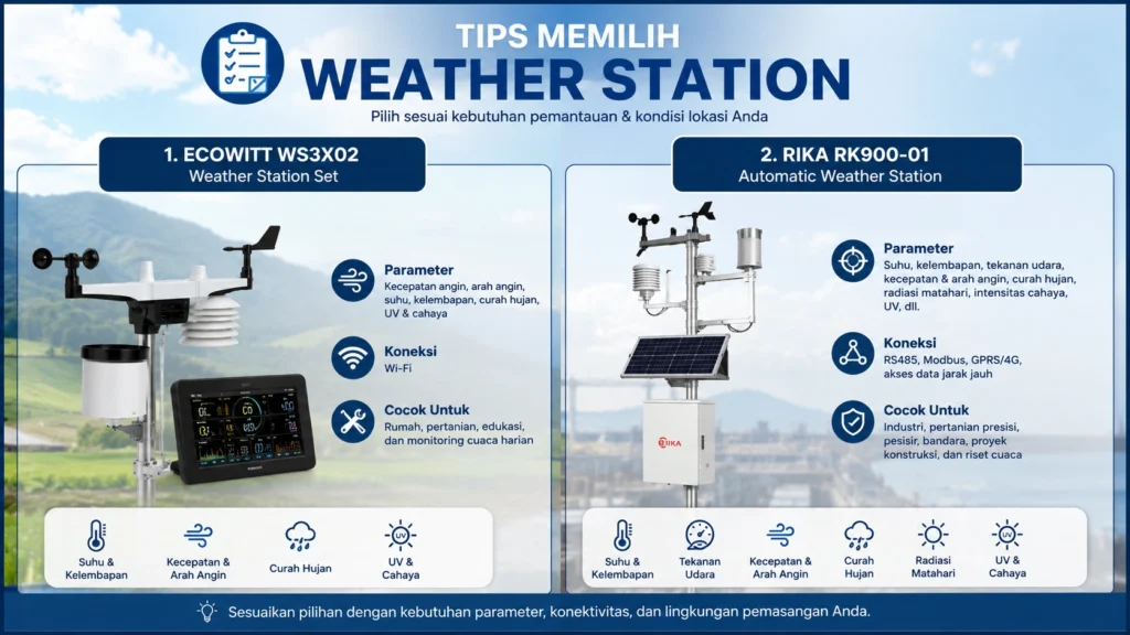 Rekomendasi Perangkat Weather Station Andal