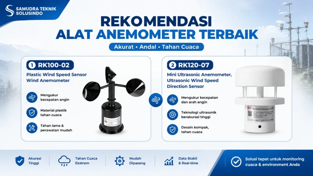 Rekomendasi alat anemometer terbaik untuk kebutuhan anda