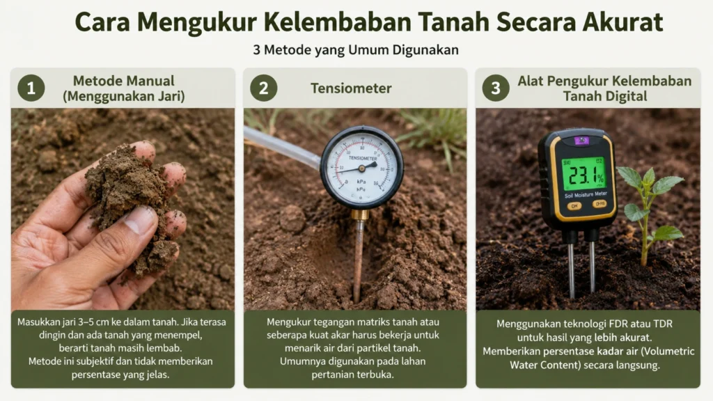Cara Mengukur Kelembaban Tanah Secara Akurat