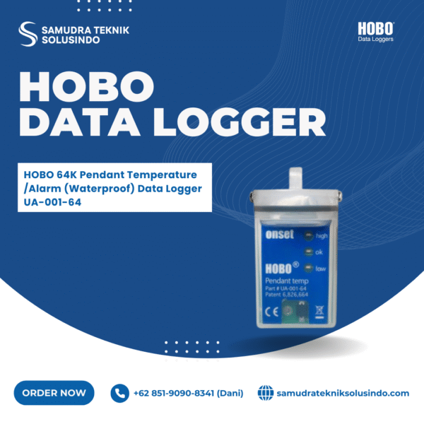 HOBO 64K Pendant Temperature/Alarm (Waterproof) Data Logger UA-001-64