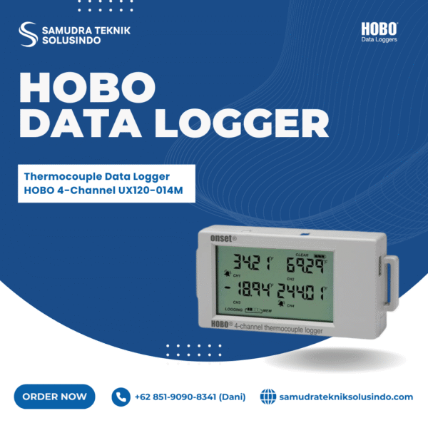 Thermocouple Data Logger HOBO 4-Channel UX120-014M