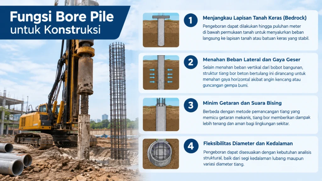 Mengapa Bore Pile Sangat Penting dalam Konstruksi?