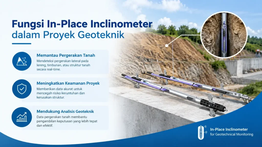 Fungsi In-Place Inclinometer dalam Proyek Geoteknik