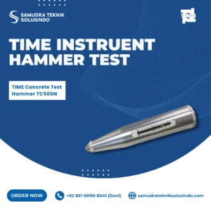 TIME Concrete Test Hammer TC500N merupakan instrumen portabel untuk menguji kekuatan tekan struktur beton atau batuan secara non-destruktif. Palu tipe N cocok untuk beton