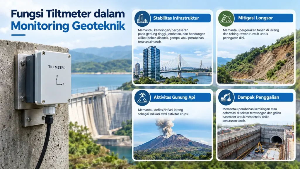 Fungsi Tiltmeter dalam Pemantauan Geoteknik dan Struktur