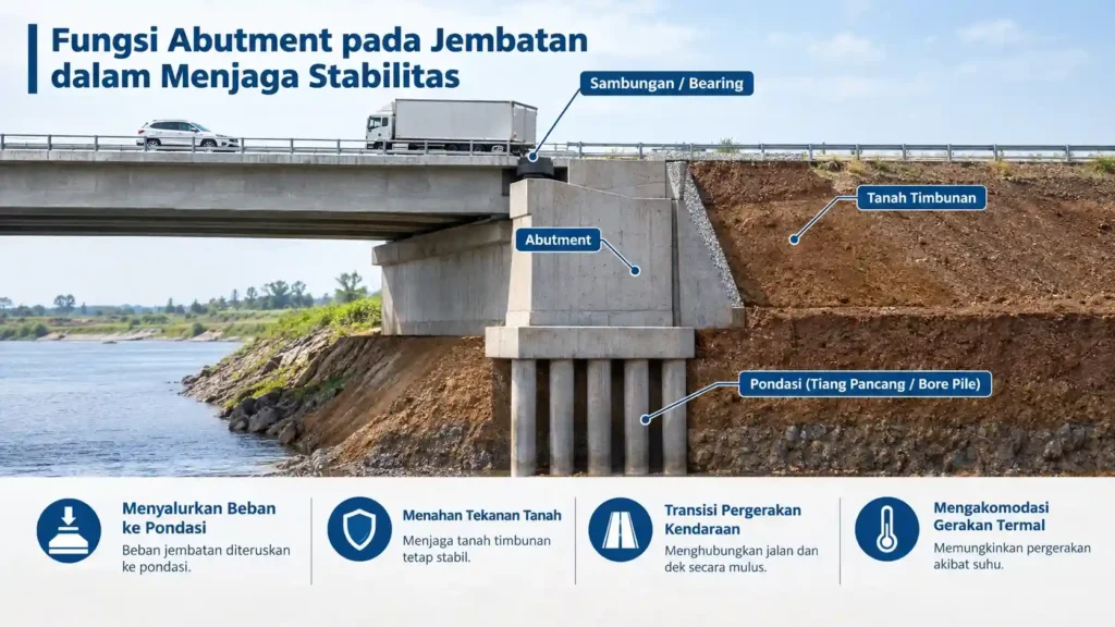 Fungsi Abutment pada Jembatan dalam Menjaga Stabilitas