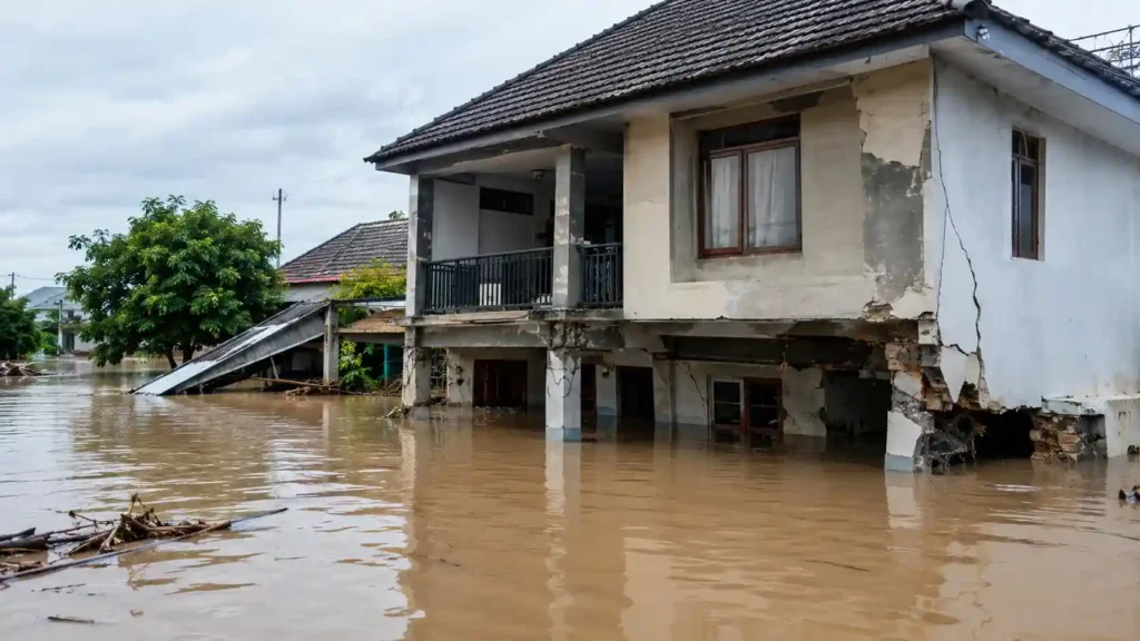Dampak terendam Banjir Terhadap Struktur Bangunan Utama
